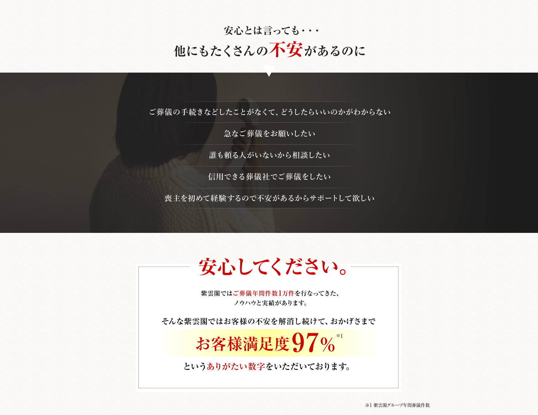 安心してください